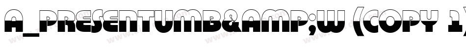 a_PresentumB&W (COPY 1)字体转换